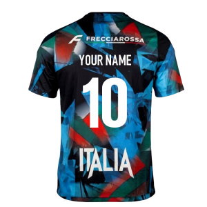 2026-2027 Italy Rugby Training Shirt (Navy/Red/Green)