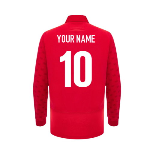 2026-2027 Wales WRU Rugby Home Cotton Long Sleeve Shirt (Your Name)