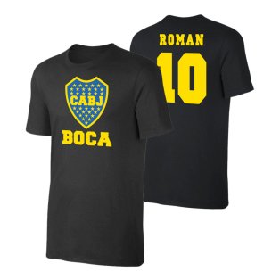 Boca Juniors \'Emblem\' t-shirt ROMAN - Black