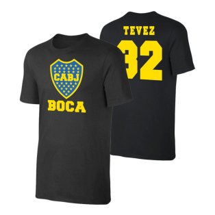 Boca Juniors \'Emblem\' t-shirt TEVEZ - Black
