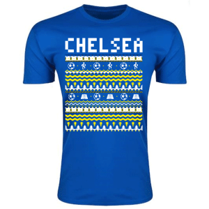 Chelsea Christmas T-Shirt (Blue) - Kids