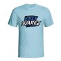 Luis Suarez Comic Book T-shirt (sky Blue)