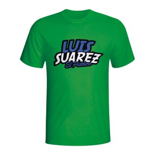Luis Suarez Comic Book T-shirt (green)