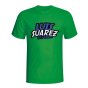 Luis Suarez Comic Book T-shirt (green)