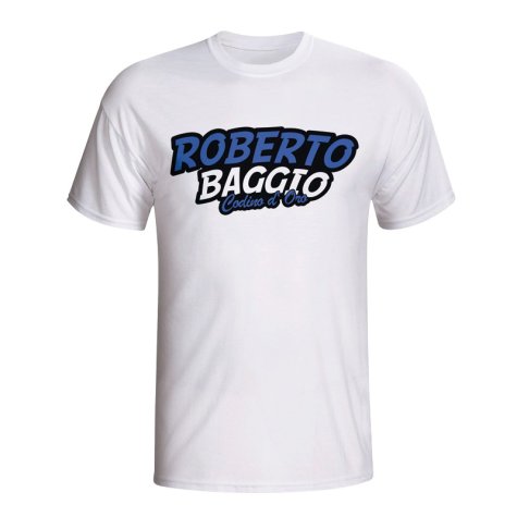 Roberto Baggio Comic Book T-shirt (white) - Kids