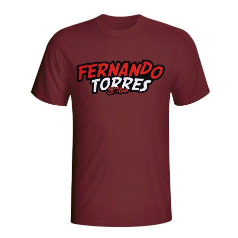 Fernando Torres Comic Book T-shirt (maroon) - Kids