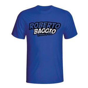 Roberto Baggio Comic Book T-shirt (blue) - Kids