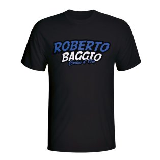 Roberto Baggio Comic Book T-shirt (black)