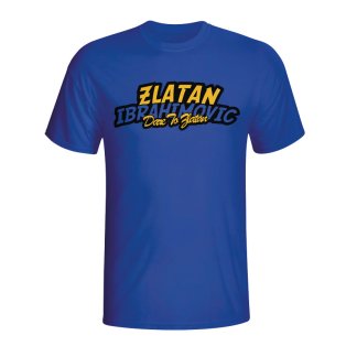 Zlatan Ibrahimovic Comic Book T-shirt (blue)