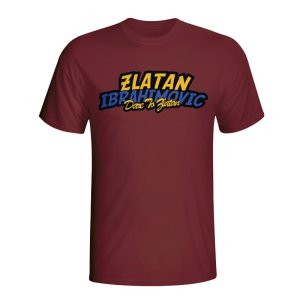 Zlatan Ibrahimovic Comic Book T-shirt (maroon) - Kids