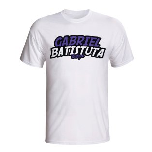 Gabriel Batistuta Comic Book T-shirt (white)