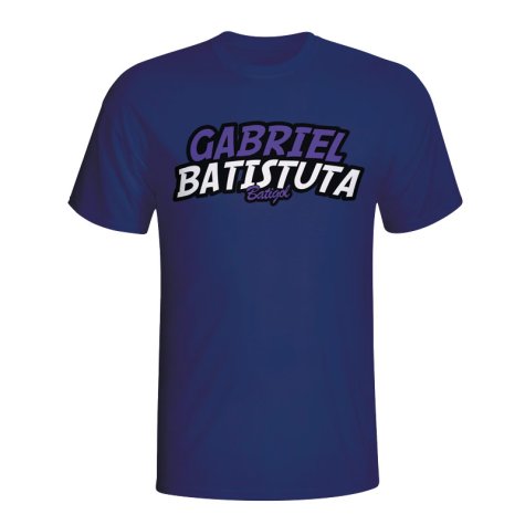 Gabriel Batistuta Comic Book T-shirt (navy)