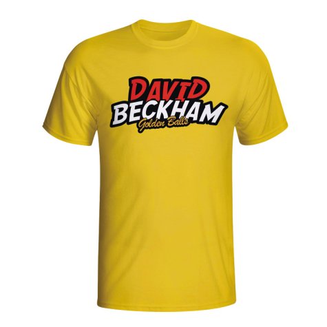David Beckham Comic Book T-shirt (yellow) - Kids