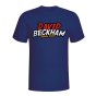 David Beckham Comic Book T-shirt (navy)