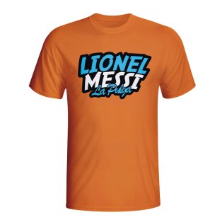 Lionel Messi Comic Book T-shirt (orange) - Kids
