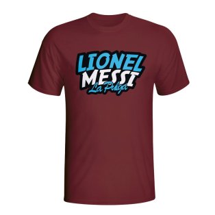 Lionel Messi Comic Book T-shirt (maroon)