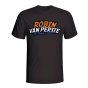 Robin Van Persie Comic Book T-shirt (black)