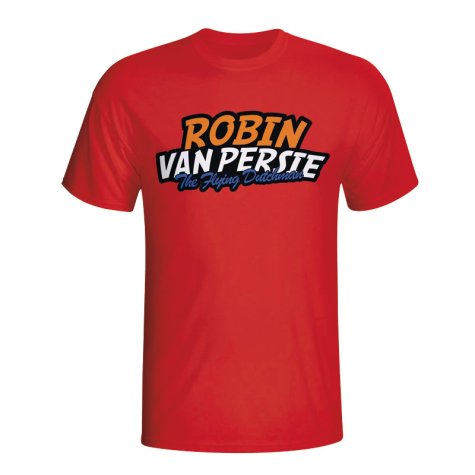 Robin Van Persie Comic Book T-shirt (red)