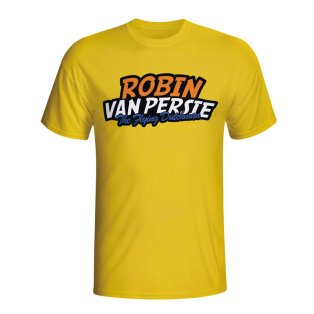 Robin Van Persie Comic Book T-shirt (yellow) - Kids