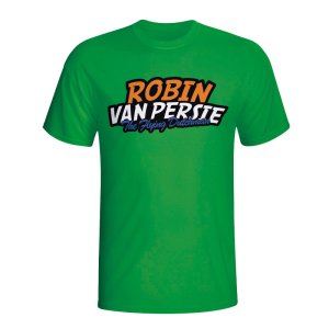 Robin Van Persie Comic Book T-shirt (green)