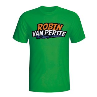 Robin Van Persie Comic Book T-shirt (green) - Kids