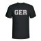 Germany Country Iso T-shirt (black)