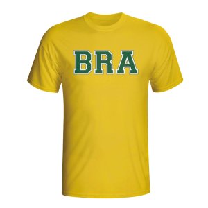 Brazil Country Iso T-shirt (yellow) - Kids