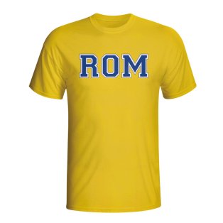 Romania Country Iso T-shirt (yellow)