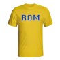Romania Country Iso T-shirt (yellow)