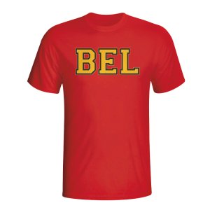 Belgium Country Iso T-shirt (red)