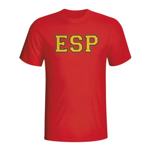 Spain Country Iso T-shirt (red)