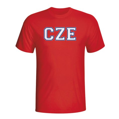 Czech Republic Country Iso T-shirt (red)