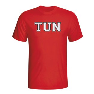 Tunisia Country Iso T-shirt (red)