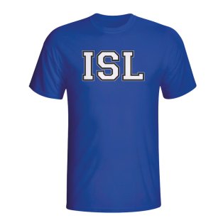 Iceland Country Iso T-shirt (blue)
