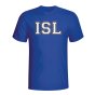 Iceland Country Iso T-shirt (blue) - Kids