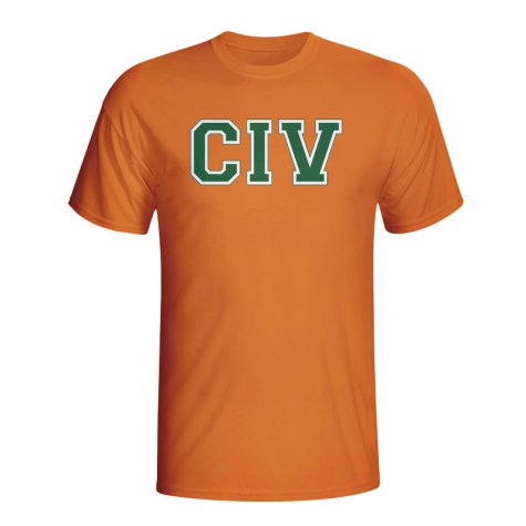 Ivory Coast Country Iso T-shirt (orange) - Kids