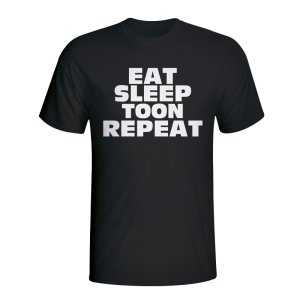 Eat Sleep Newcastle Repeat T-shirt (black) - Kids