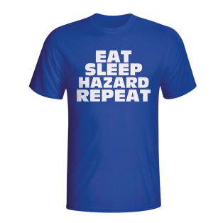 Eat Sleep Hazard Repeat T-shirt (blue)