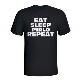 Eat Sleep Pirlo Repeat T-shirt (black)