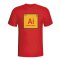 Andres Iniesta Spain Periodic Table T-shirt (red)