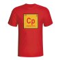Carlos Puyol Spain Periodic Table T-shirt (red) - Kids