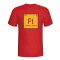 Fernando Torres Spain Periodic Table T-shirt (red)