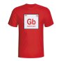 Gareth Bale Wales Periodic Table T-shirt (red)