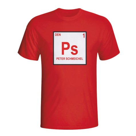 Peter Schmeichel Denmark Periodic Table T-shirt (red)
