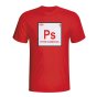 Peter Schmeichel Denmark Periodic Table T-shirt (red) - Kids