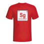 Steven Gerrard Liverpool Periodic Table T-shirt (red)