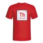 Thierry Henry Arsenal Periodic Table T-shirt (red) - Kids