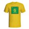 Garrincha Brazil Periodic Table T-shirt (yellow) - Kids