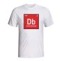 David Beckham England Periodic Table T-shirt (white)