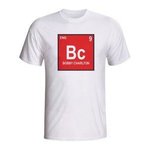 Bobby Charlton Germany Periodic Table T-shirt (white) - Kids